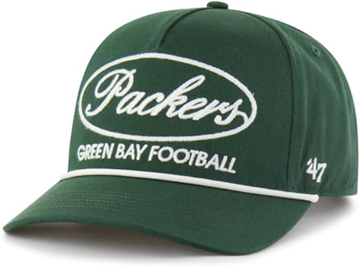 '47 NFL Green Bay Packers Foundational Sandstone Script Hitch RF Adjustable Snapback Hat - Green