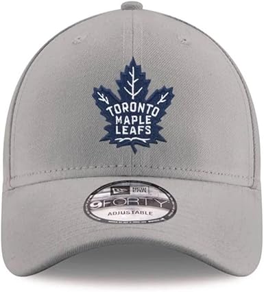 New Era NHL Toronto Maple Leafs 9FORTY Adjustable Snapback Hat - Grey/Blue