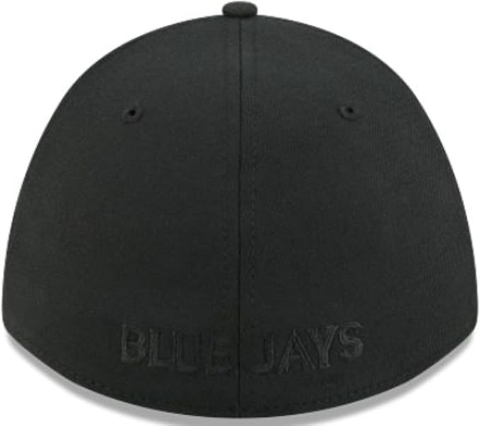 New Era MLB Toronto Blue Jays 39THIRTY M-Crown Fitted Cap - Black on Black