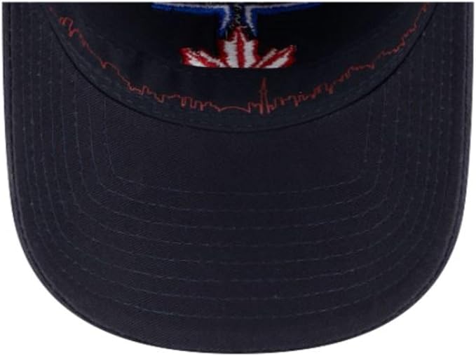 New Era 9TWENTY MLB Toronto Blue Jays 50th Anniversary Side Patch City Connect Adjustable Hat - Navy