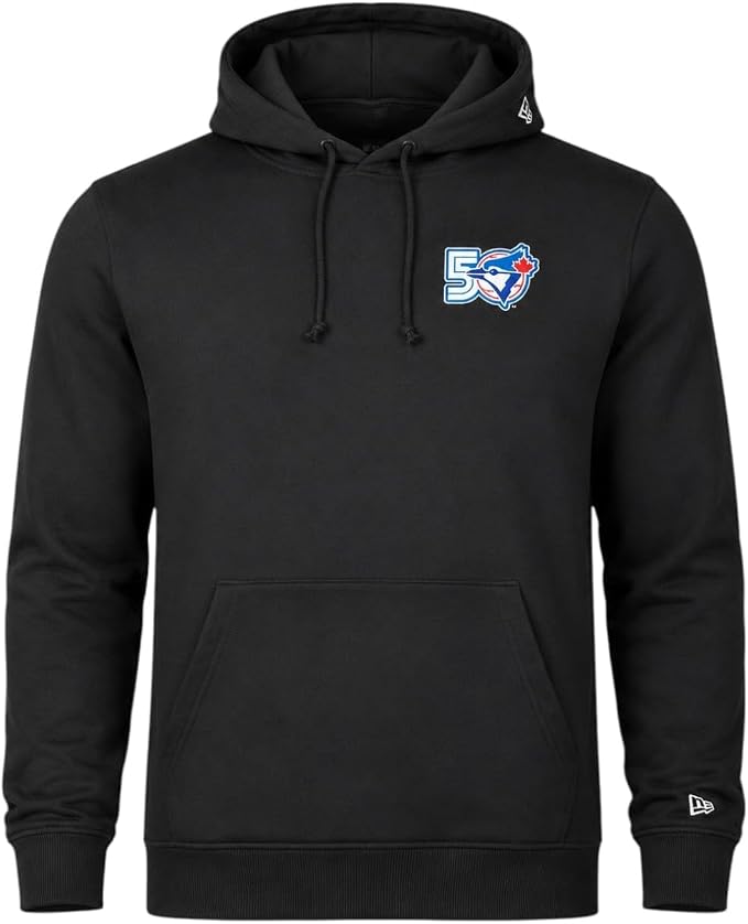 New Era MLB Toronto Blue Jays 50th Season Anniversary Logo Pullover Hoodie - Black