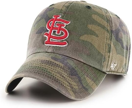 '47 Clean Up MLB St. Louis Adjustable Hat - Camo/Red