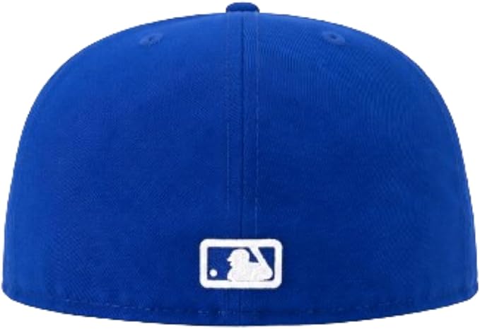 New Era MLB Toronto Blue Jays Cooperstown Logo 59FIFTY Fitted Hat - Royal Blue/White
