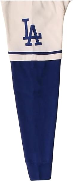 47 MLB Los Angeles Dodgers Trifecta Shortstop Hoodie - White/Blue