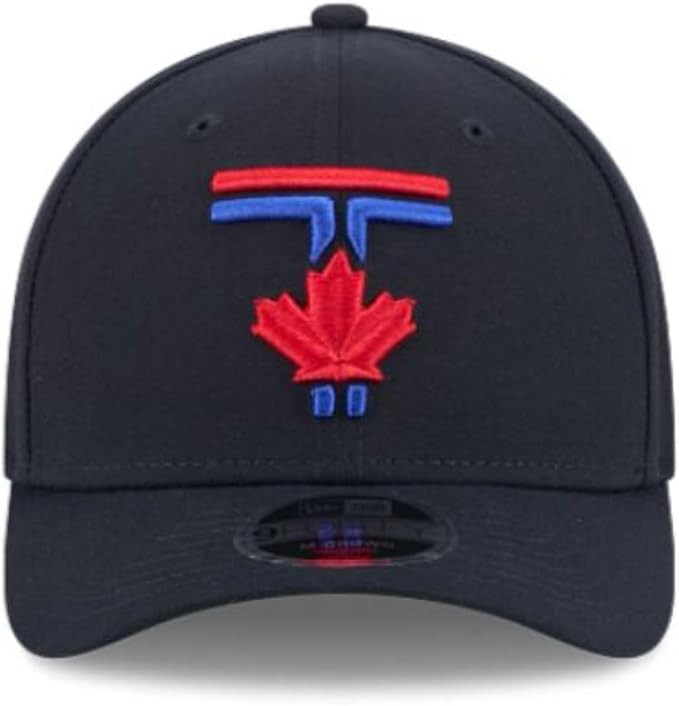 New Era 9FORTY M-Crown MLB Toronto Blue Jays 50th Anniversary Side Patch City Connect Adjustable Snapback Hat - Navy