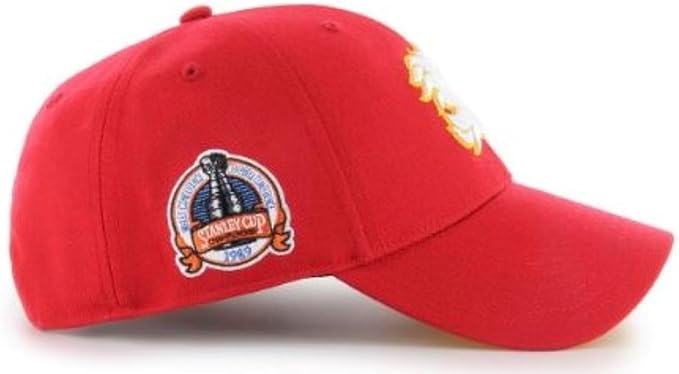 47 NHL Calgary Flames 1989 Stanley Cup Sure Shot MVP Adjustable Hat - Red