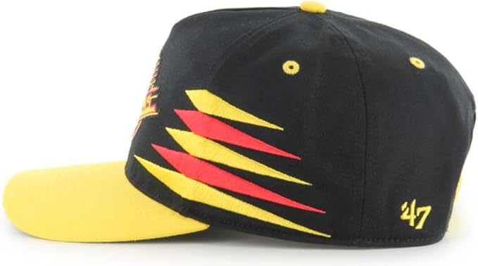 '47 NHL Hitch Vancouver Canucks Diamond Cut Snapback Hat - Black/Yellow