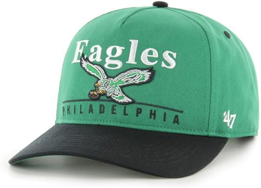 '47 NFL Philadelphia Super Hitch Adjustable Snapback Hat - Green/Black