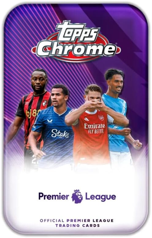 Topps Chrome Premier League Cards Hanger Box 2025-26