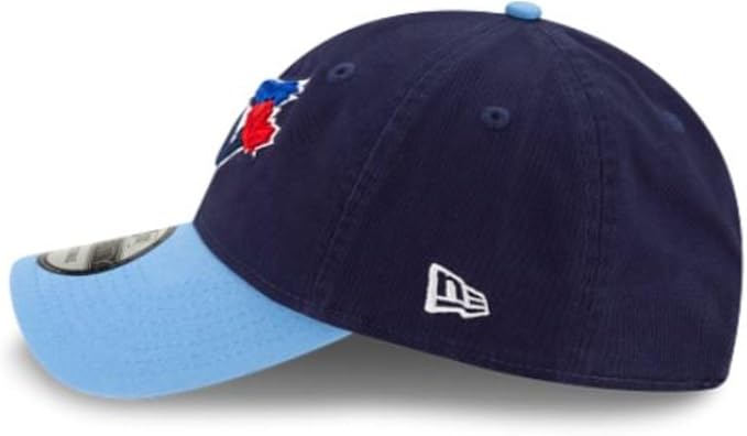 New Era 9TWENTY MLB Toronto Blue Jays 50th Anniversary Side Patch Alternate 4 Two Tone Player Replica Adjustable Hat - Navy/Powder Blue