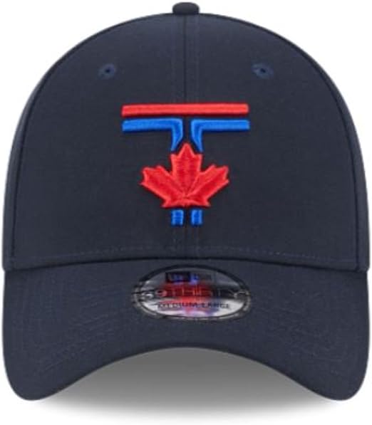 New Era 39THIRTY MLB Toronto Blue Jays 50th Anniversary Side Patch City Connect Stretch Fit Hat - Navy