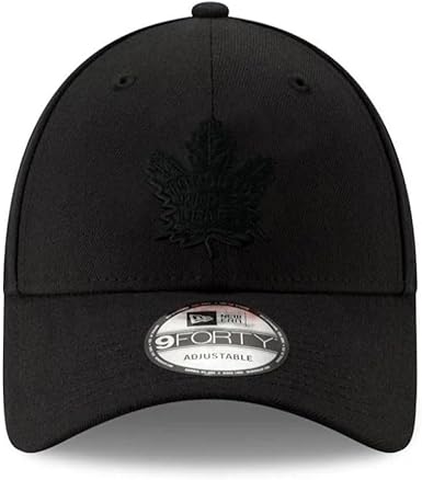 New Era NHL Toronto Maple Leafs 9FORTY Adjustable Snapback Hat - Black/Black
