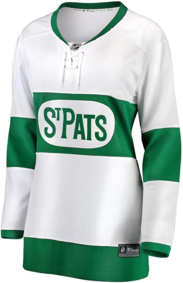 Fanatics NHL Women's Toronto St. Pats Blank Breakaway Jersey - White/Green