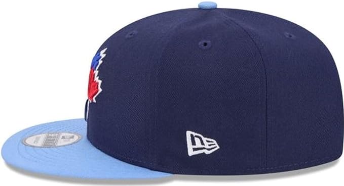 New Era MLB Toronto Blue Jays 9FIFTY Adjustable Alternate Snapback Hat - Navy/Light Blue Brim