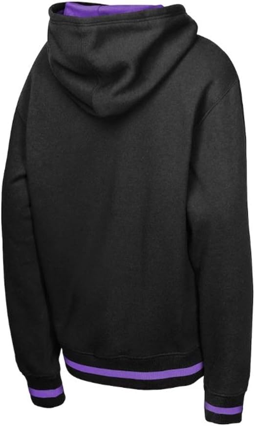 Mitchell & Ness Youth Toronto Raptors Playmaker Fashion Fleece Pullover Hoodie - Black/Purple