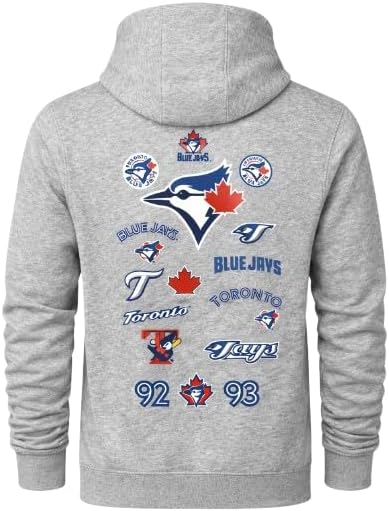 Nike MLB Toronto Blue Jays 50 Seasons Anniversary Ballpark Legend Graphic Pullover Hoodie - Grey