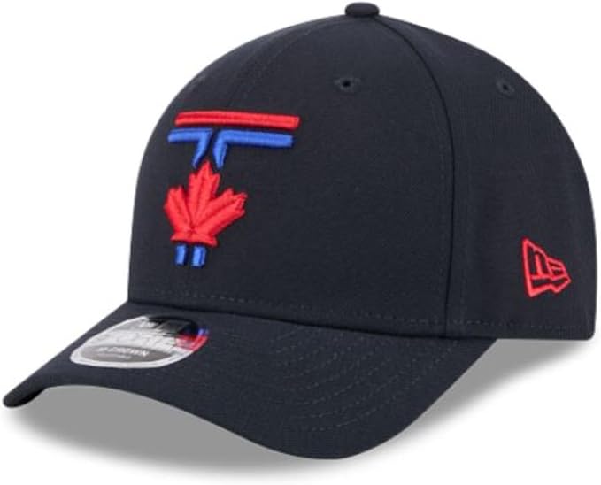 New Era 9FORTY M-Crown MLB Toronto Blue Jays 50th Anniversary Side Patch City Connect Adjustable Snapback Hat - Navy
