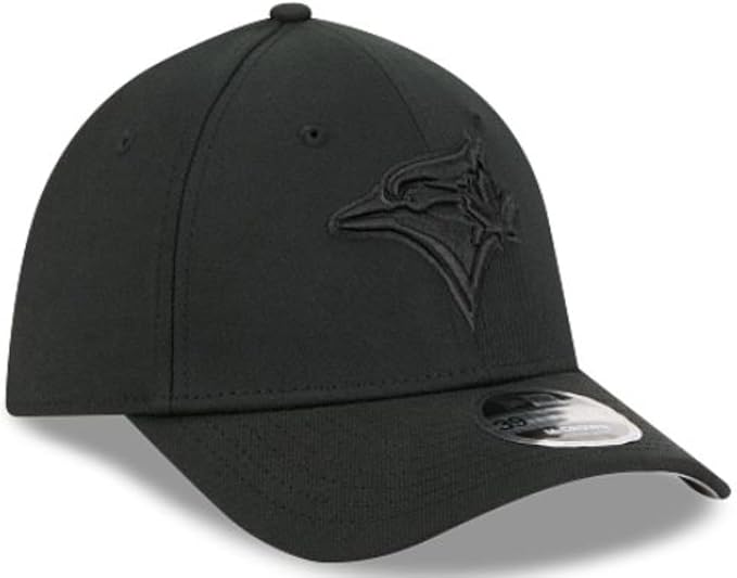 New Era MLB Toronto Blue Jays 39THIRTY M-Crown Fitted Cap - Black on Black