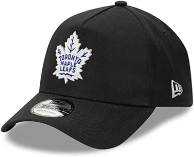 New Era NHL Toronto Maple Leafs 9FORTY A-Frame Adjustable Snapback Hat - Black