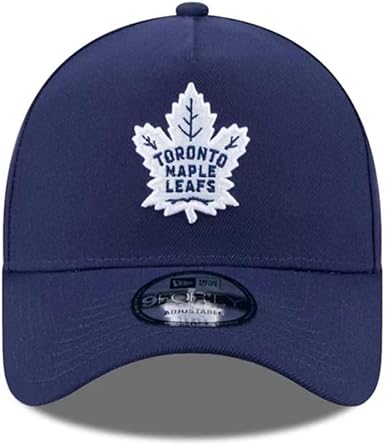 New Era NHL Toronto Maple Leafs 9FORTY A-Frame Adjustable Snapback Hat - Navy Blue