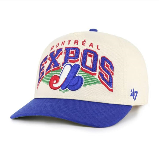 47 MLB Montreal Expos Pomona TT Hitch Adjustable Hat - Beige/Blue