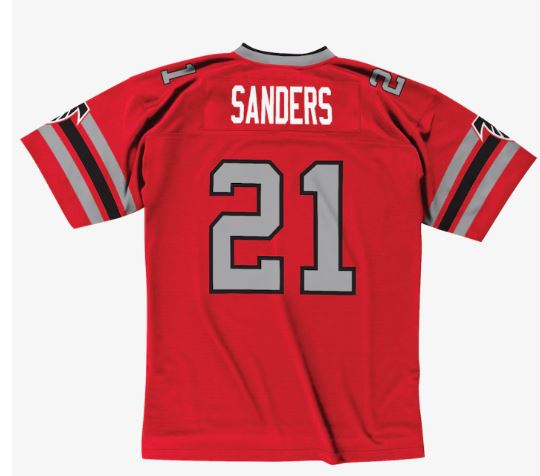 Mitchell & Ness Deion Sanders Atlanta Falcons 1989 Legacy Player Jersey - Red