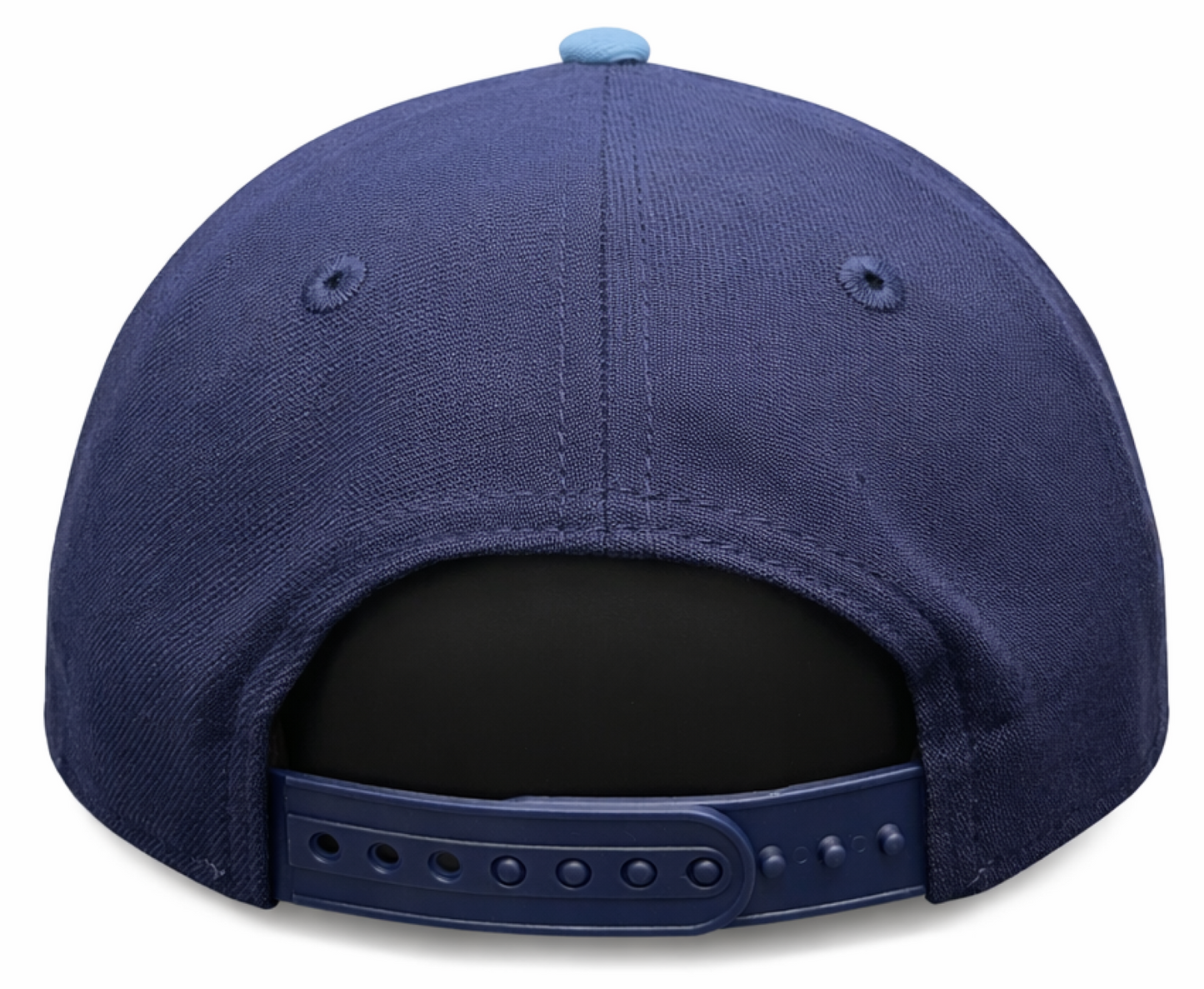 New Era 9FORTY A-Frame MLB Toronto Blue Jays Two Tone 50th Anniversary Side Patch Custom Collection Adjustable Hat - Navy/Powder Blue