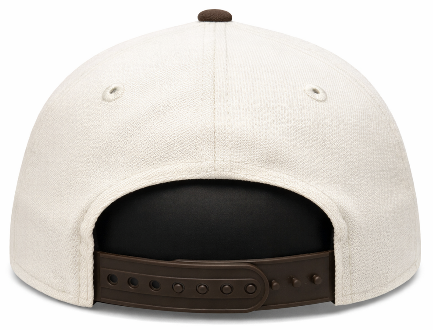 New Era 9FORTY A-Frame MLB Toronto Blue Jays Two Tone 50th Anniversary Side Patch Custom Collection Adjustable Hat - Off-White/Brown