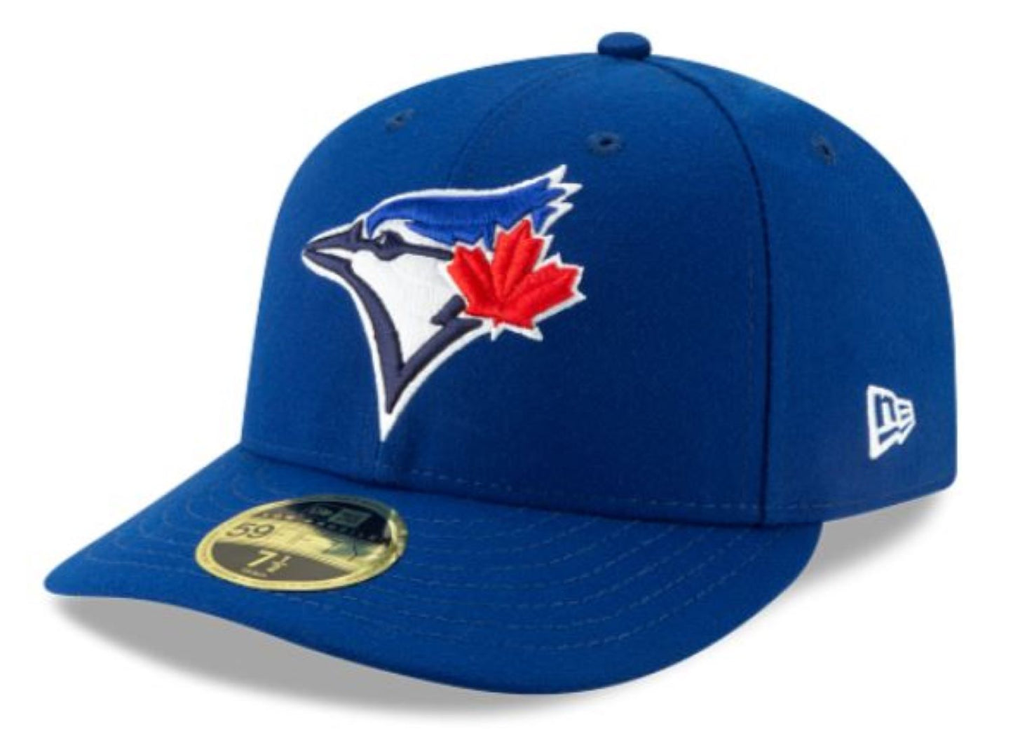 New Era 59FIFTY Low Profile MLB Toronto Blue Jays 50th Anniversary Game Side Patch Authentic Collection Fitted Hat - Royal Blue