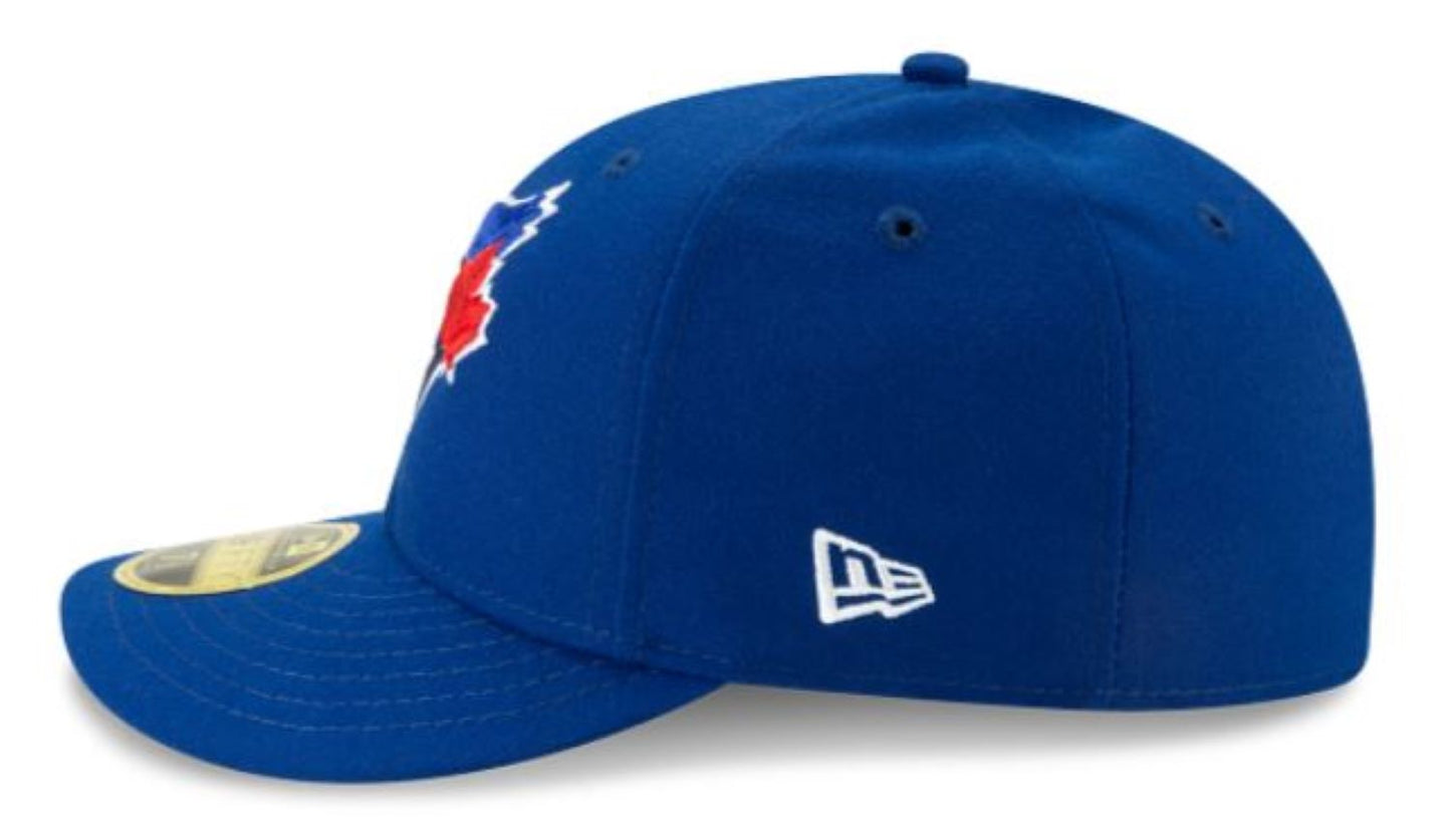 New Era 59FIFTY Low Profile MLB Toronto Blue Jays 50th Anniversary Game Side Patch Authentic Collection Fitted Hat - Royal Blue
