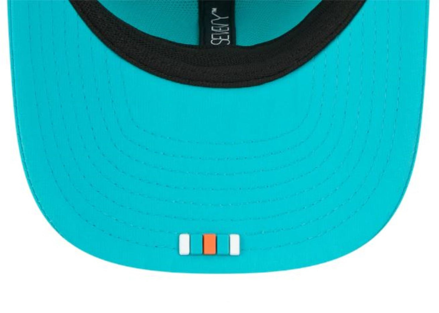 New Era NFL Miami Dolphins 2025 Sideline 9SEVENTY Trucker Adjustable Hat - Aqua