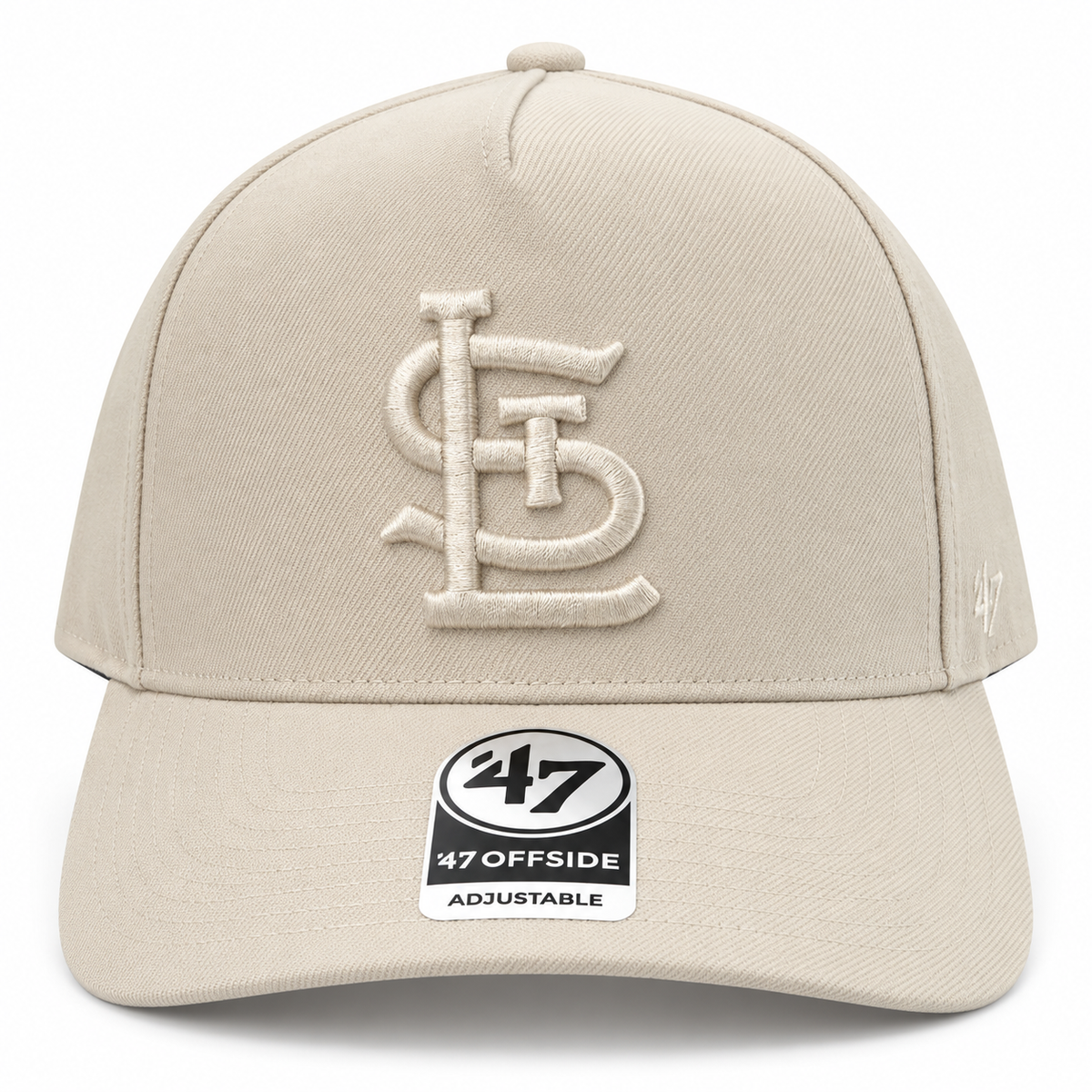 '47 MLB St Louis Cardianls Ballpark Offside Adjustable Hat- Beige