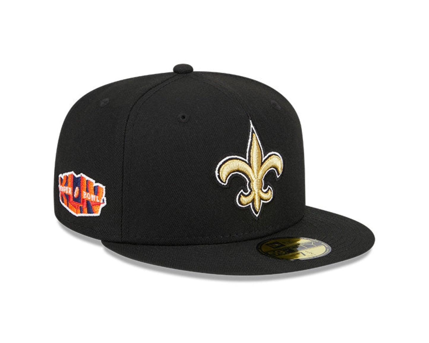 New Era New Orleans Saints Super Bowl 44 59FIFTY Hat - Black - 5950 Cap