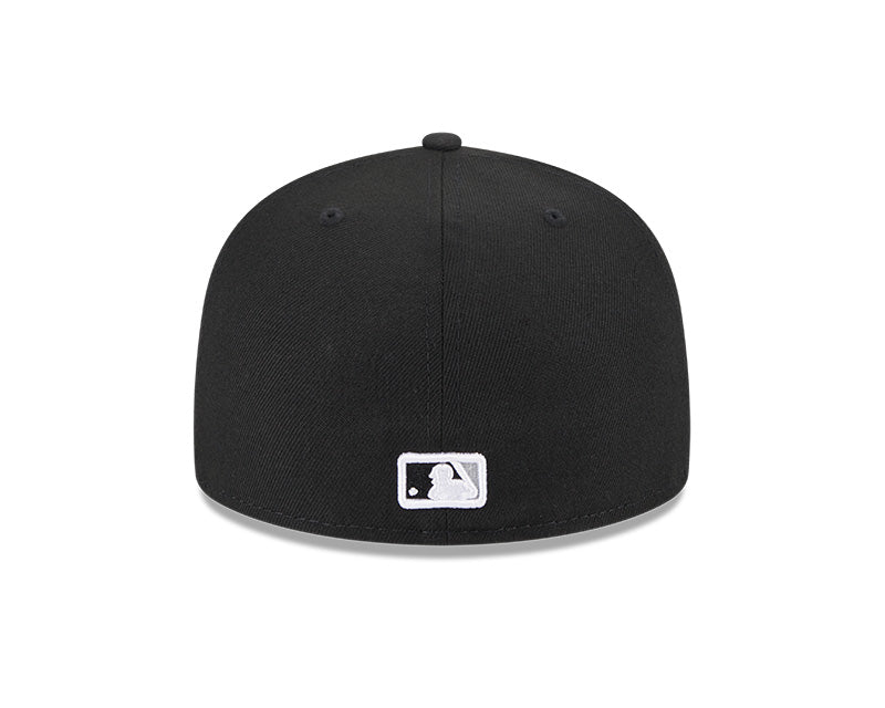 New Era Boston Red Sox 59FIFTY Black White Logo - Fitted Hat