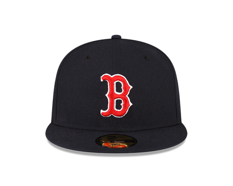 New Era Boston Red Sox 59FIFTY Black Red Logo - Fitted Hat