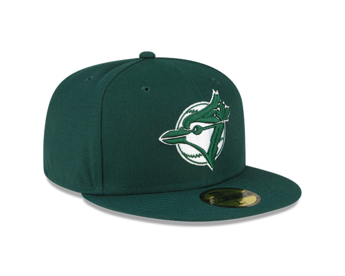 New Era Blue Jays 59FIFTY Green White Logo - Fitted Hat