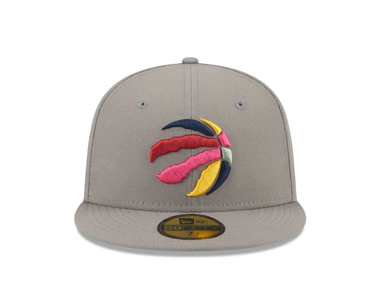 Toronto Raptors New Era Multi Color Pack 59FIFTY Fitted Hat Sidepatch - Gray