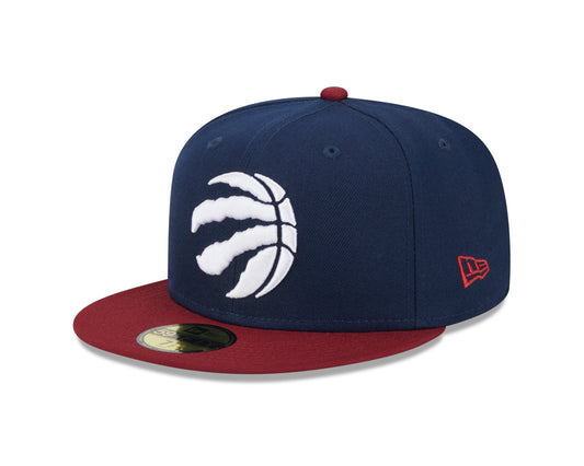 Toronto Raptors New Era Two-Toned Color Pack 59FIFTY Fitted Hat - Blue/Maroon
