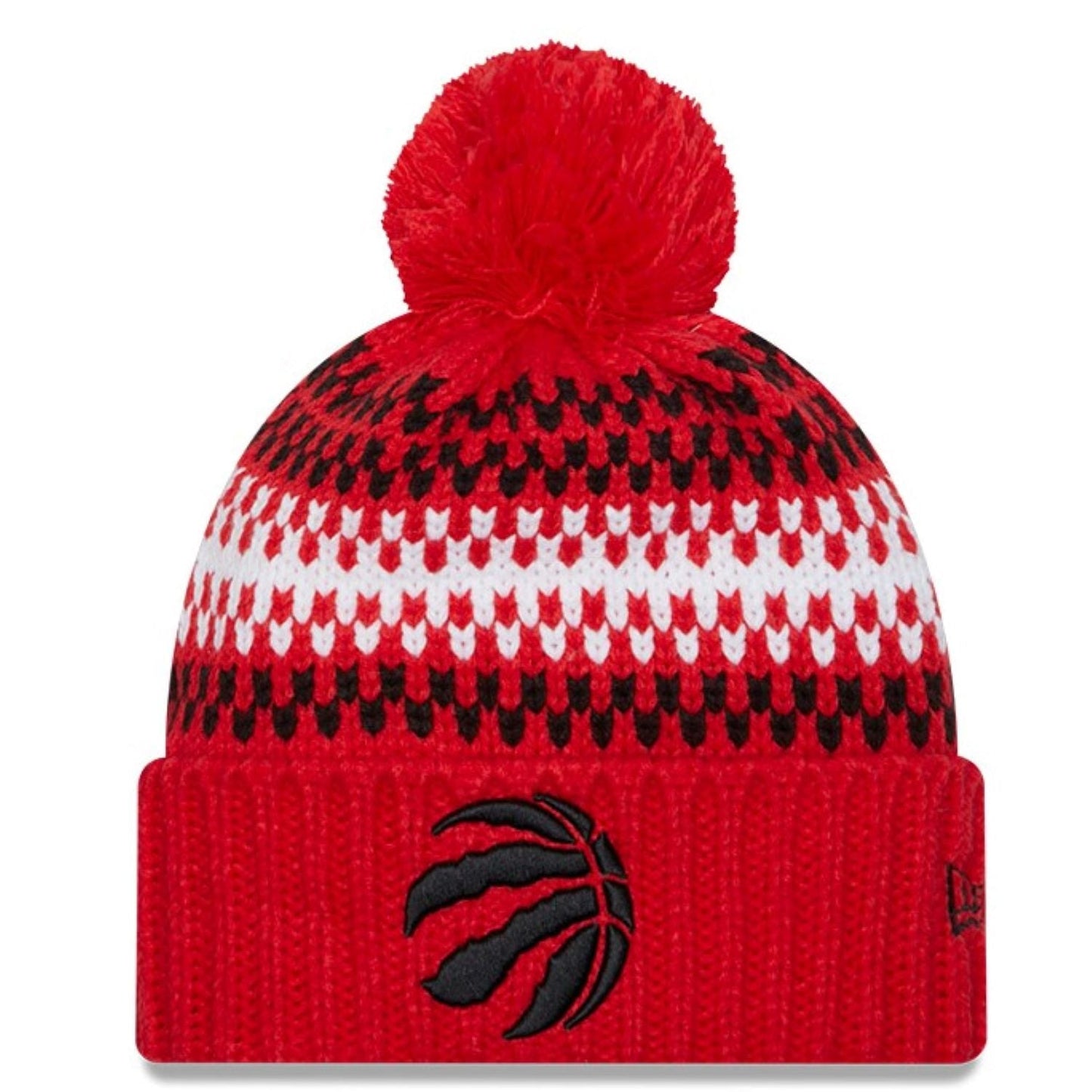 New Era NBA Toronto Raptors Cozy Red Cuffed Knit Hat