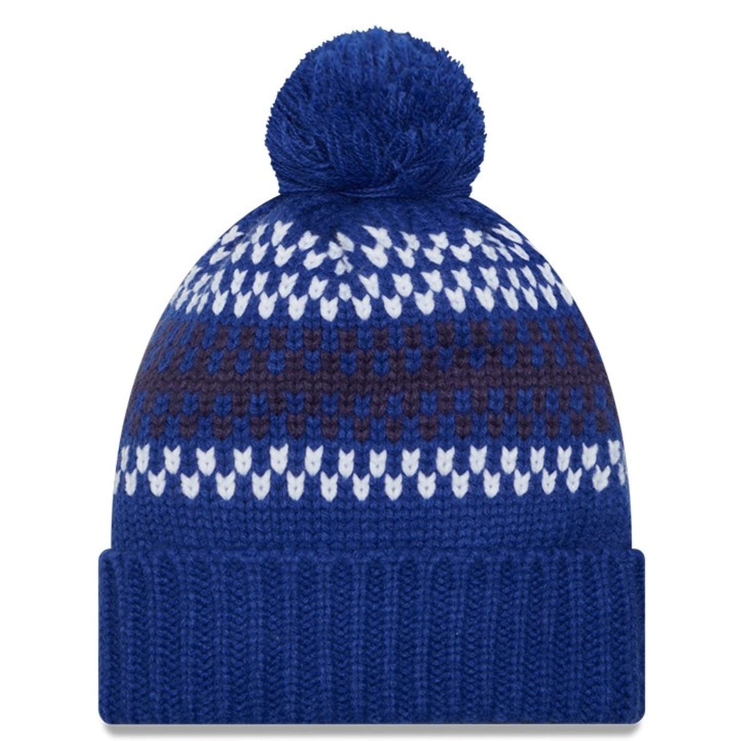 New Era Womens MLB Toronto Blue Jays Cozy Royal Blue Cuffed Knit Hat