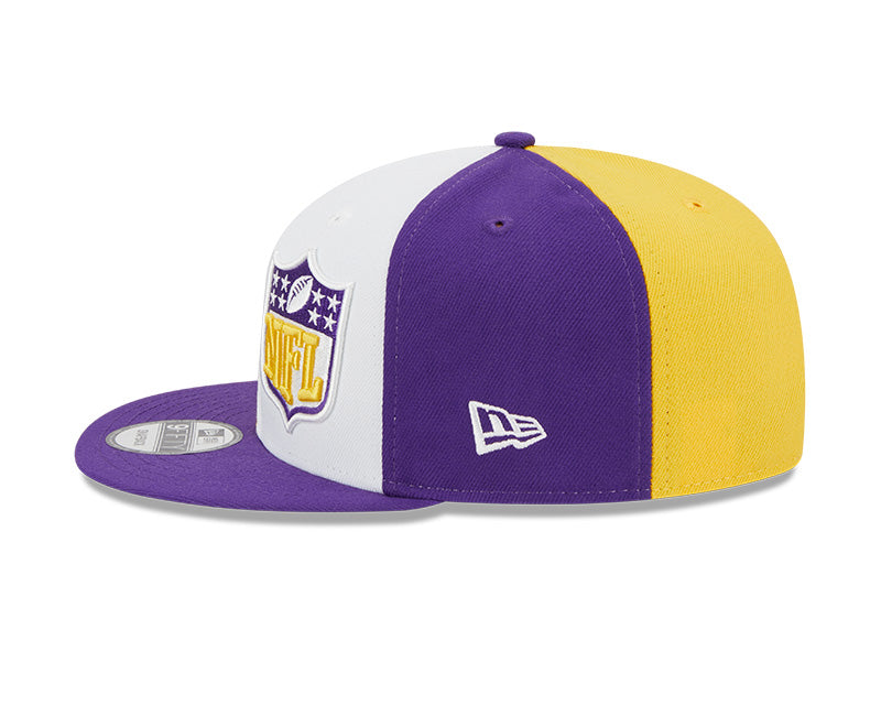 Men's New Era Gold/Purple Minnesota Vikings 2023 Sideline 9FIFTY Snapback Hat