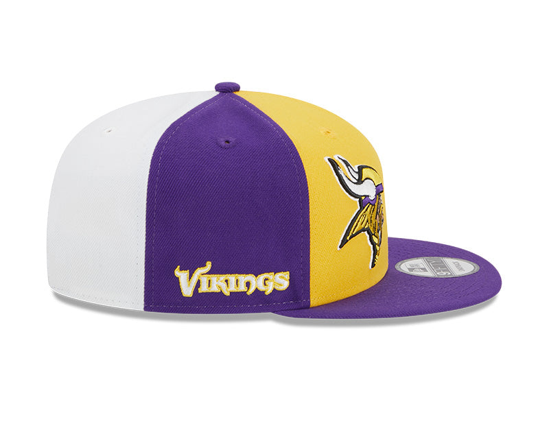 Men's New Era Gold/Purple Minnesota Vikings 2023 Sideline 9FIFTY Snapback Hat