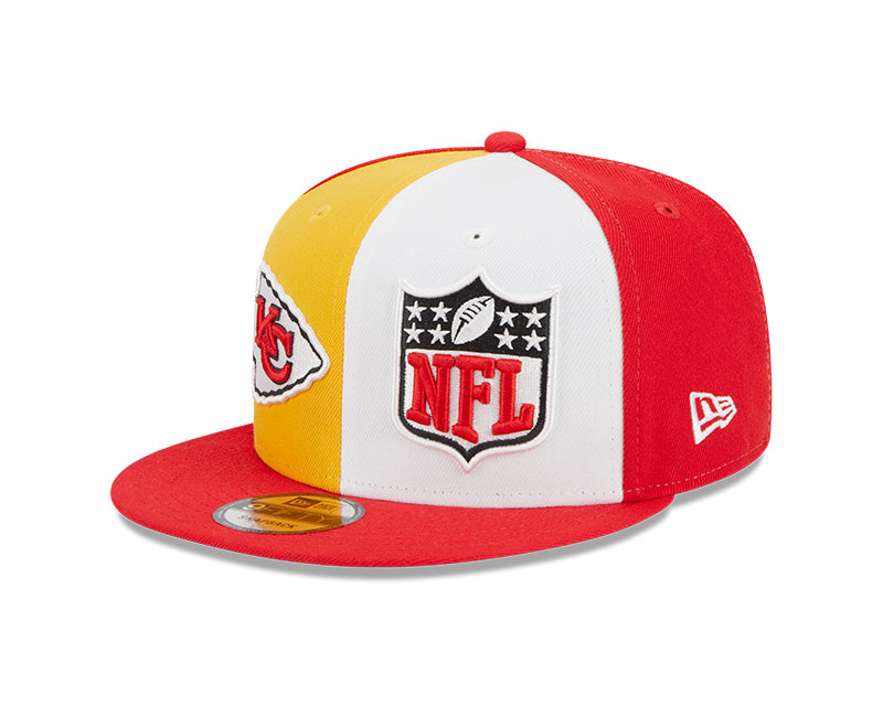 Men's New Era Gold/Red Kansas City Chiefs 2023 Sideline 9FIFTY Snapback Hat