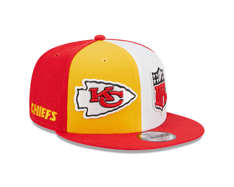 Men's New Era Gold/Red Kansas City Chiefs 2023 Sideline 9FIFTY Snapback Hat
