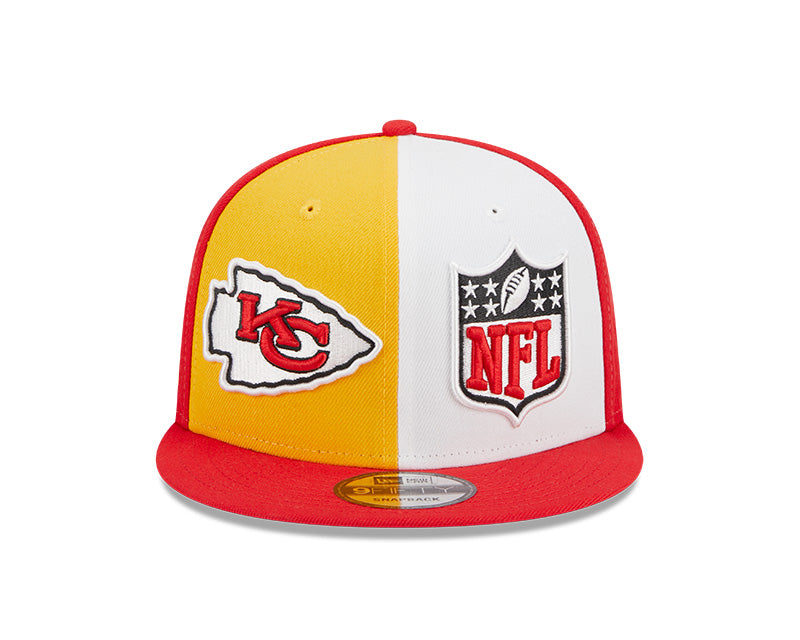 Men's New Era Gold/Red Kansas City Chiefs 2023 Sideline 9FIFTY Snapback Hat