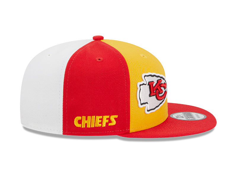 Men's New Era Gold/Red Kansas City Chiefs 2023 Sideline 9FIFTY Snapback Hat