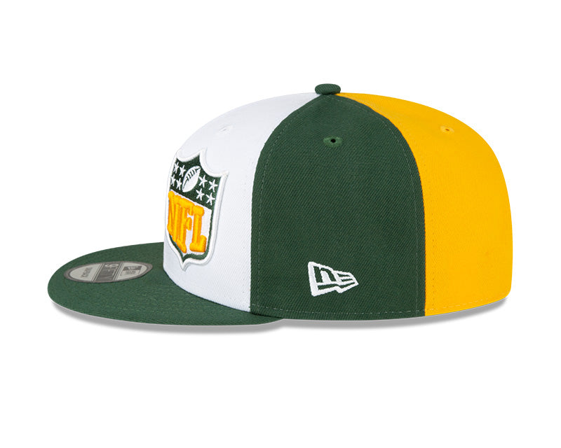 Men's New Era Gold/Green Green Bay Packers 2023 Sideline 9FIFTY Snapback Hat