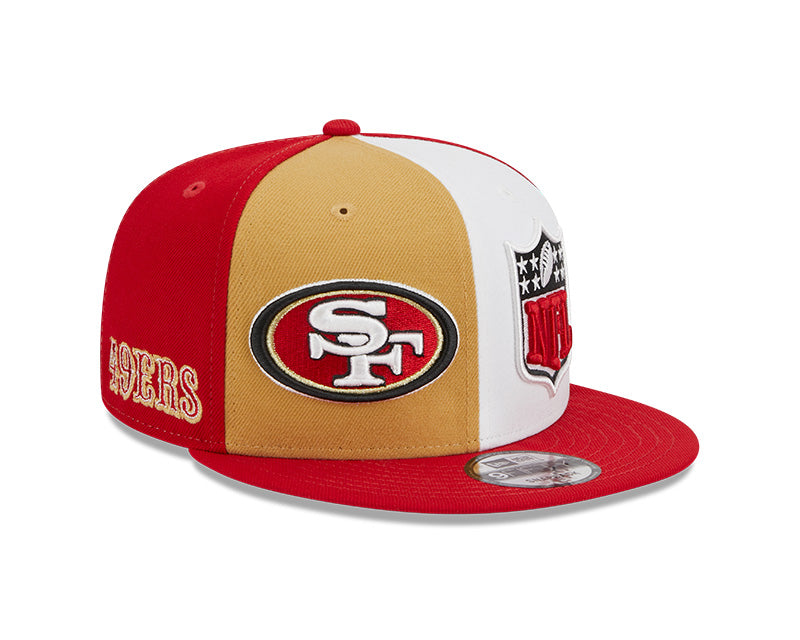 Men's New Era Gold/Scarlet San Francisco 49ers 2023 Sideline 9FIFTY Snapback Hat