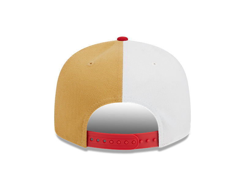 Men's New Era Gold/Scarlet San Francisco 49ers 2023 Sideline 9FIFTY Snapback Hat
