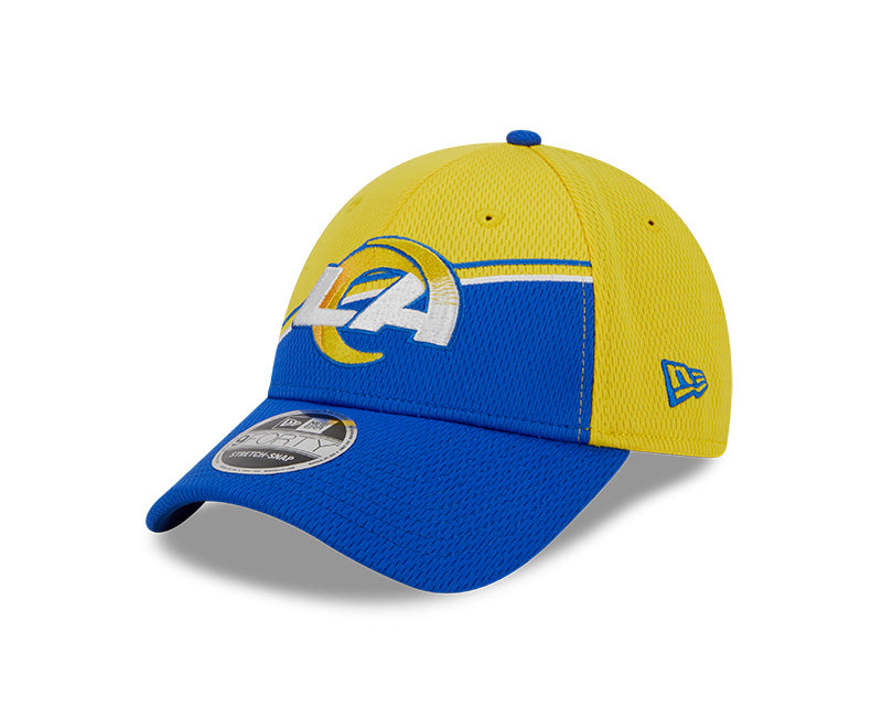 Los Angeles Rams New Era 2023  Sideline 9FORTY Adjustable Hat - Yellow/Blue